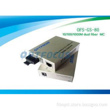 Gigabit Ethernet Media Converter/ Fiber To Rj45 Media Conve